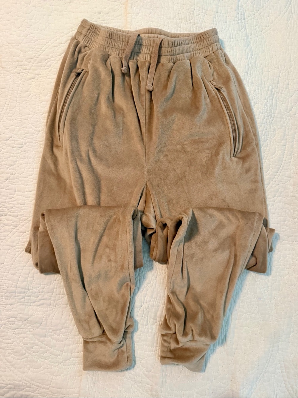 SKIMS Velour Joggers in Clay Sz XS